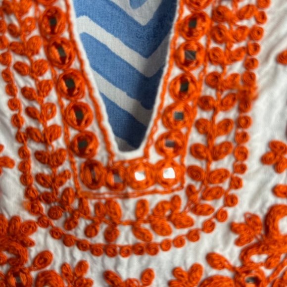 Bella Tu by Gopi Vaid  Size 16 Rhinestone Embroidered Boho Dress - Picture 5 of 13